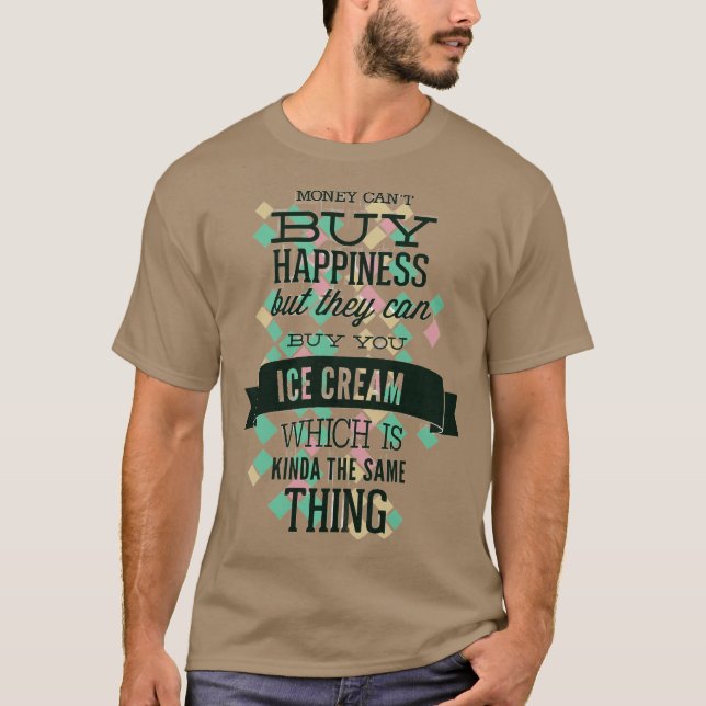 Camiseta Felicidade de Sorvete (Frente)