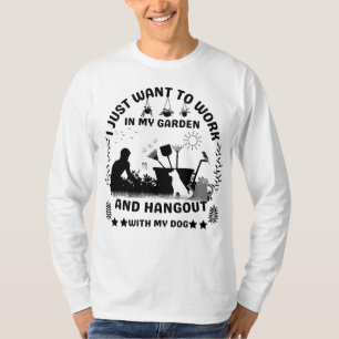 Camiseta Felicidade do Jardim: Unindo Amantes de Cachorros 