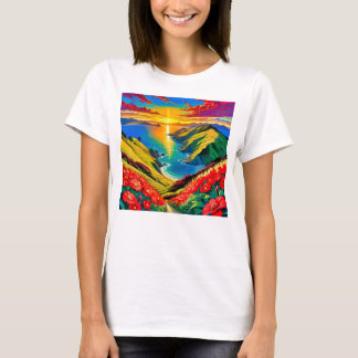 Camiseta Felicidade do Pôr do Sol