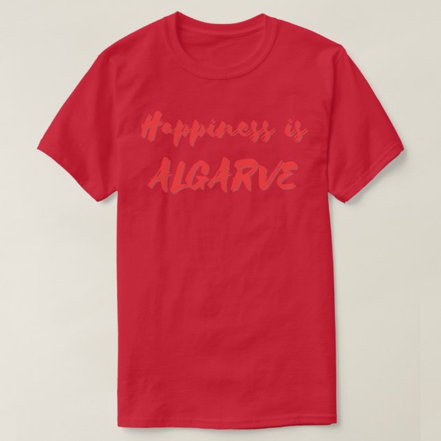 Camiseta Felicidade é Algarve (Frente do Design)