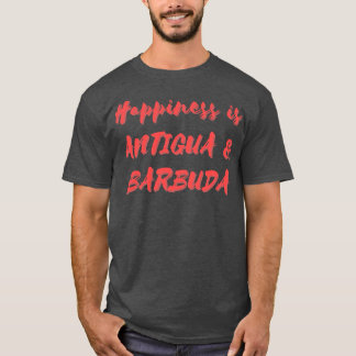 Camiseta Felicidade é Antígua Barbuda