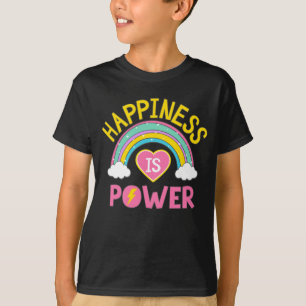 Camiseta Felicidade é Arco-Íris de Potência