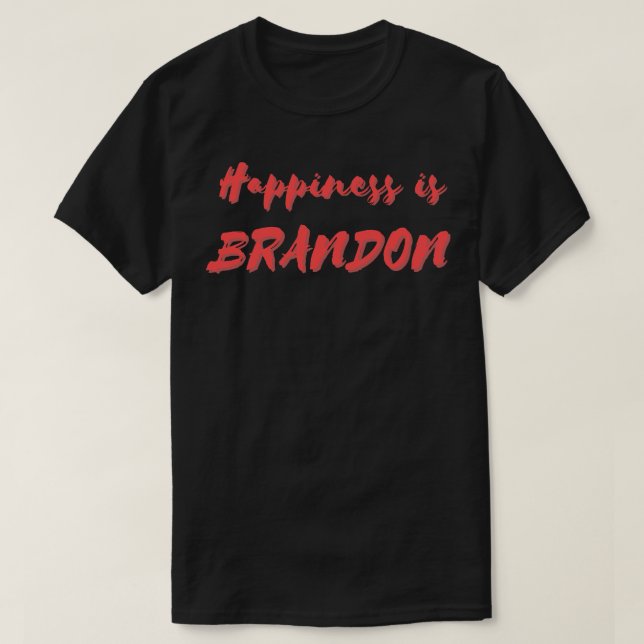 Camiseta Felicidade é Brandon (Frente do Design)