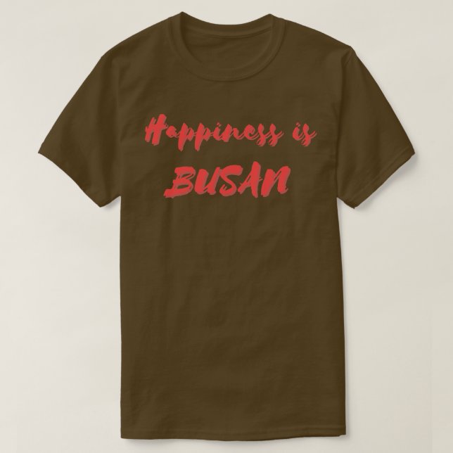 Camiseta Felicidade é Busan (Frente do Design)