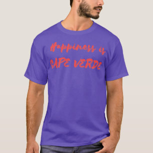 Camiseta Felicidade é Cabo Verde