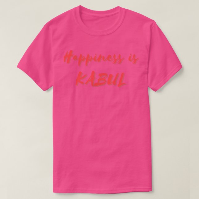 Camiseta Felicidade é Cabul (Frente do Design)