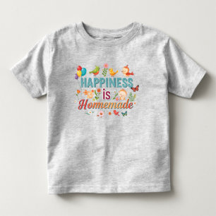 Camiseta Felicidade é Camisa-T Homemade Toddler