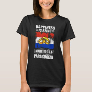 Camiseta Felicidade É Casada Com Um Paraguai Paraguai