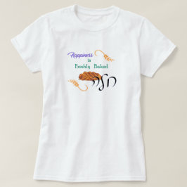 Camiseta Felicidade é Challah cozido