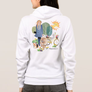 Camiseta FELICIDADE É Chow Corgi - White BACK & FROT art