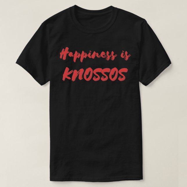 Camiseta Felicidade é Cnossos (Frente do Design)