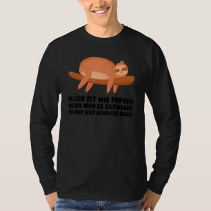 Camiseta Felicidade é como peidar quando se é preguiça 1