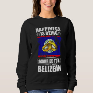 Camiseta Felicidade é estar casado com um belizenho Belize