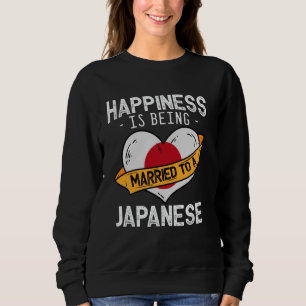 Camiseta Felicidade é estar casado com uma esposa japonesa 