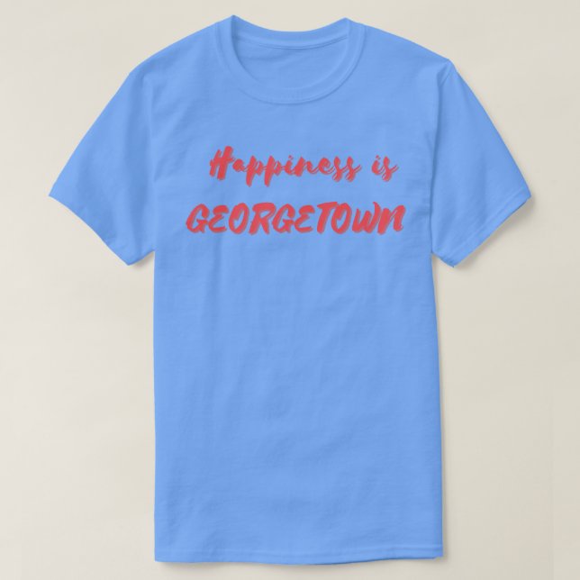 Camiseta Felicidade é Georgetown (Frente do Design)