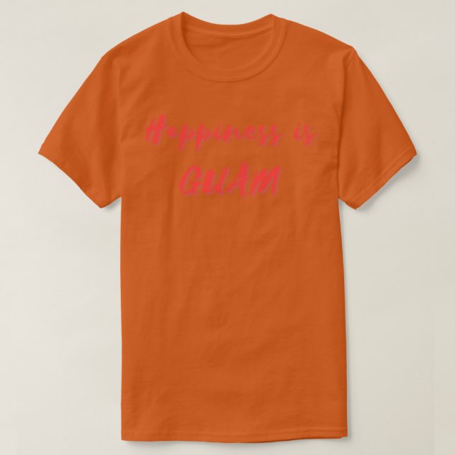 Camiseta Felicidade é Guam (Frente do Design)
