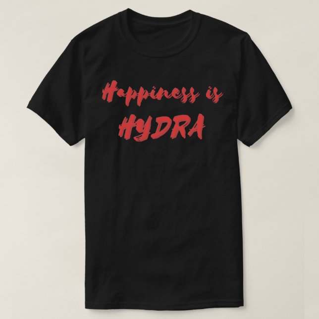 Camiseta Felicidade é Hidra (Frente do Design)
