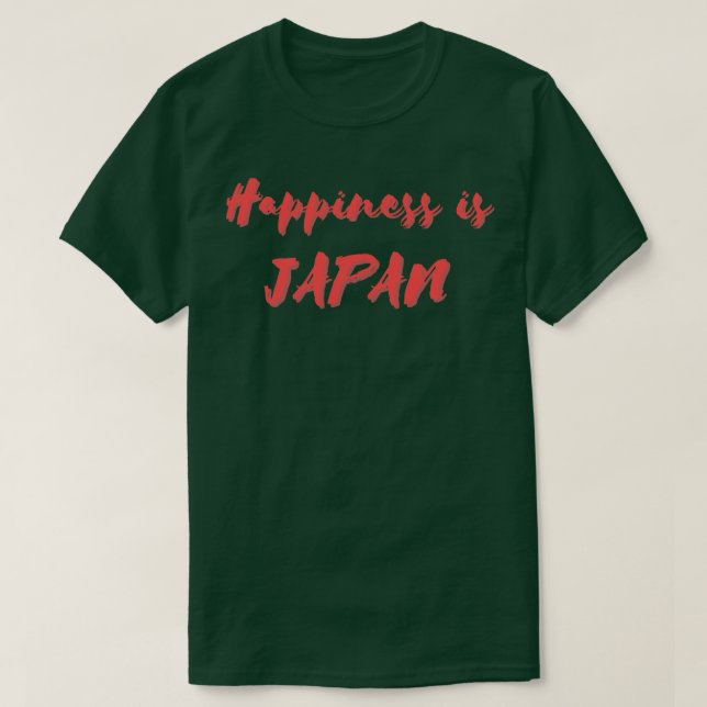 Camiseta Felicidade é o Japão (Frente do Design)