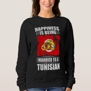 Camiseta Felicidade é ser casado com um tunisiano Tunísia