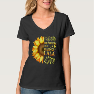 Camiseta Felicidade É Ser Lala Avó Para Ser Girassol Mo