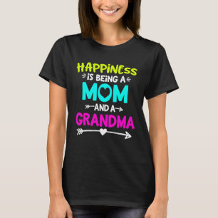 Camiseta Felicidade é ser mãe e avó
