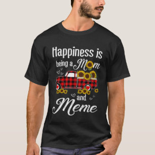 Camiseta Felicidade É Ser Um Caminhão De Girassol Da Mãe E