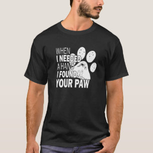 Camiseta Felicidade é ser um cão Mãe Cachorro Paw Mãe Mãe M