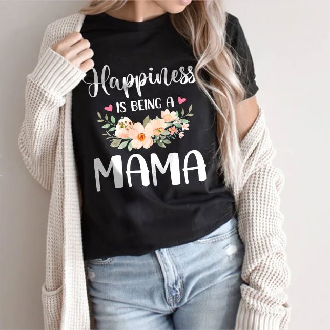 Camiseta Felicidade É Ser Um Presente De Dia de as mães Da  (Criador carregado)
