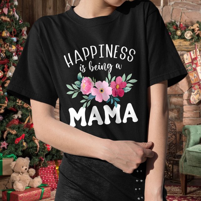 Camiseta Felicidade É Ser Um Presente De Dia de as mães Da  (Criador carregado)