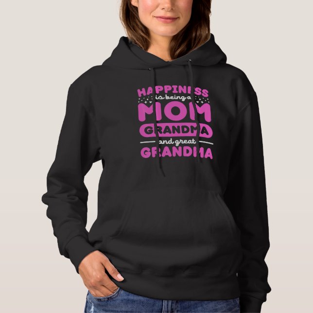 Camiseta Felicidade É Ser Uma Mãe Excelente Avó Mulheres Mo (Frente)