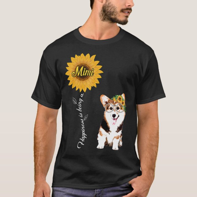 Camiseta Felicidade é Ser uma Mimi Corgi (Frente)