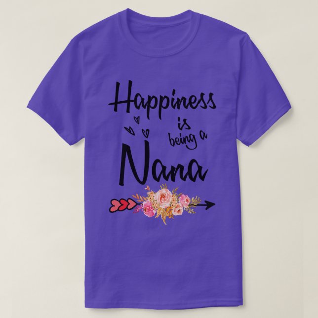 Camiseta Felicidade É Ser Uma Nana (Frente do Design)