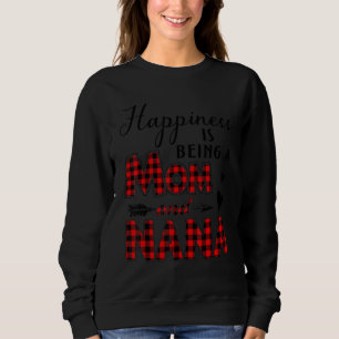 Camiseta Felicidade É Ser Uma Xadrez Mãe E Nana Buffalo E