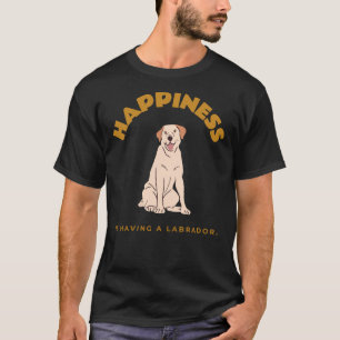 Camiseta Felicidade É Ter Um Labrador