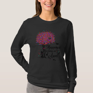Camiseta Felicidade É Um Dia de as mães De Tia Bonita