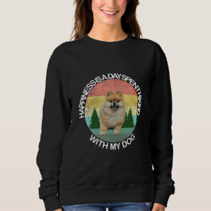 Camiseta Felicidade É Um Dia Gasto Andando Com Meu Cachorro