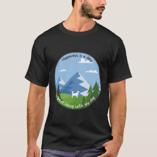 Camiseta Felicidade É Um Dia Gasto Com Meu Rouco De Cachor