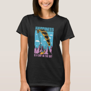 Camiseta Felicidade É Um Dia No Céu Asa Delta Parapente