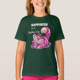 Camiseta Felicidade É Um Gato Cheshire