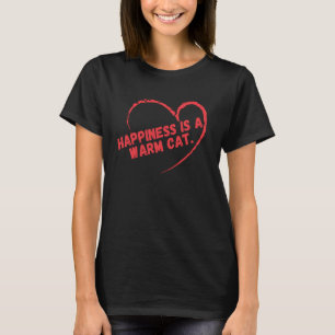 Camiseta Felicidade é um Gato Quente