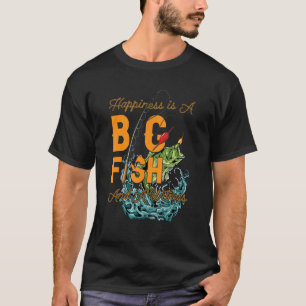 Camiseta Felicidade É Um Grande Peixe & Uma Testemunha Pesc