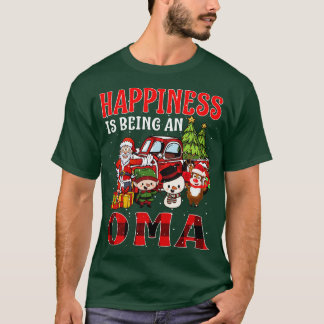 Camiseta Felicidade É Um Natal De Oma