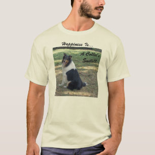 Camiseta Felicidade É... Um sorriso de Collie.