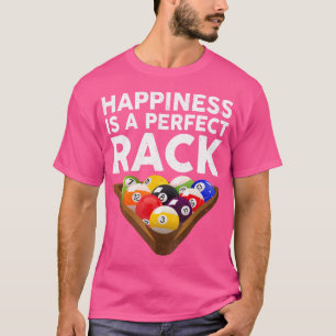 Camiseta Felicidade É Uma Piscina Perfeita De Rack Billiard