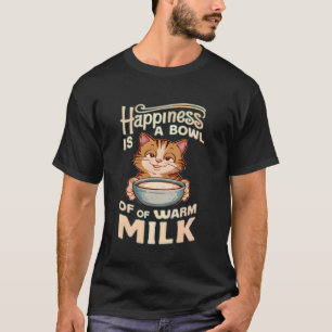 Camiseta Felicidade é uma Tigresa Amante de Gato