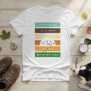 Camiseta Felicidade engraçada é um dia passado caminhando c