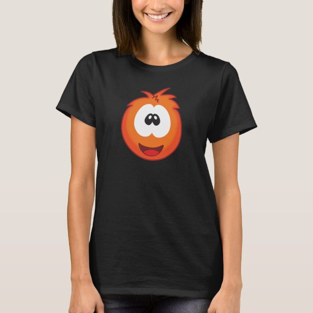 Camiseta Felicidade Espirros Laranja (Frente)