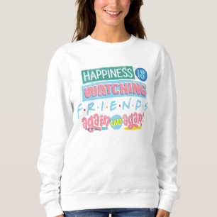Camiseta Felicidade está assistindo aos AMIGOS™ de novo e d