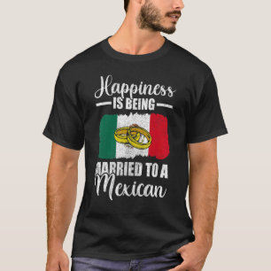 Camiseta Felicidade Está Sendo Casada Com Um Casamento Mexi