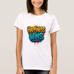 Camiseta Felicidade ganha Design Grafite